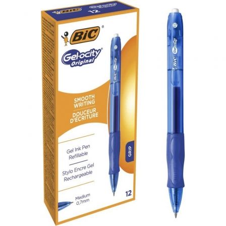 BIC Gel-ocity Original Bolígrafo de Gel Retráctil Azul 0.7 mm (Set de 12) BIC Gel-ocity Original Bolígrafo de Gel Retráctil Azul 0.7 mm (Set de 12)